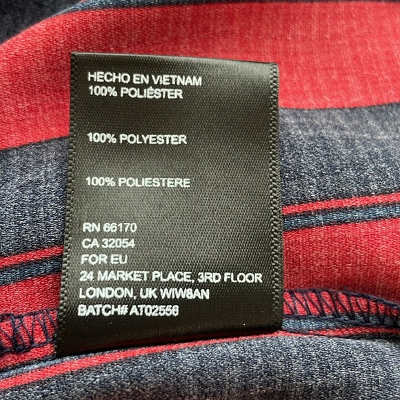 Urban Outfitters Longline Navy and Red Striped Surplice Blouse. Size Small. NWT - Picture 13 of 16